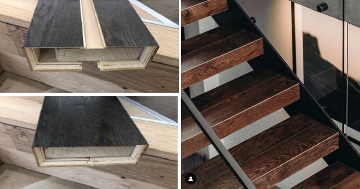 C Shape Capping Tread Stairs featuring Havwoods timber